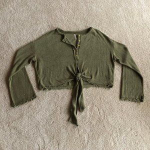 Free People Cropped Blouse